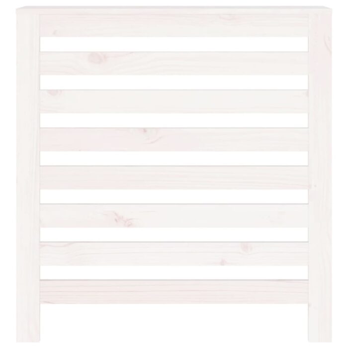 Cache-radiateur Blanc 79,5x19x84 cm Bois massif de pin – Image 3