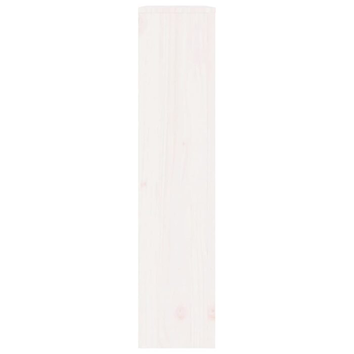 Cache-radiateur Blanc 79,5x19x84 cm Bois massif de pin – Image 4