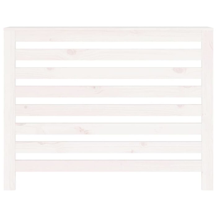 Cache-radiateur Blanc 108,5x19x84 cm Bois massif de pin – Image 3