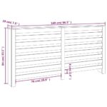 Cache-radiateur 169x19x84 cm Bois massif de pin – Image 6