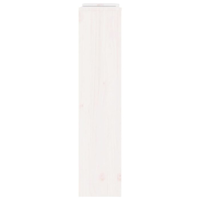Cache-radiateur Blanc 210x21x85 cm Bois massif de pin – Image 4