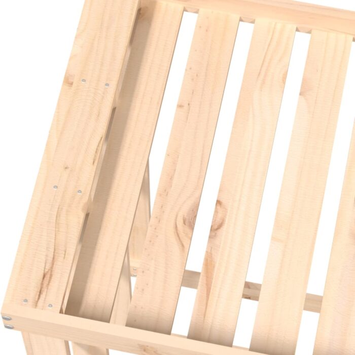 Porte-bûches d’extérieur 108x52x106 cm Bois massif de pin – Image 6