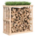 Porte-bûches d’extérieur 108x52x106 cm Bois massif de pin – Image 7