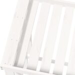 Porte-bûches d’extérieur Blanc 108x52x106 cm Bois massif de pin – Image 6