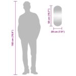 Miroir mural 20x50 cm Verre Ovale – Image 5