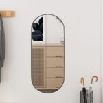 Miroir mural 25x60 cm Verre Ovale