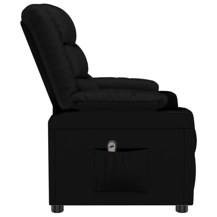 Fauteuil inclinable électrique Noir Similicuir – Image 3