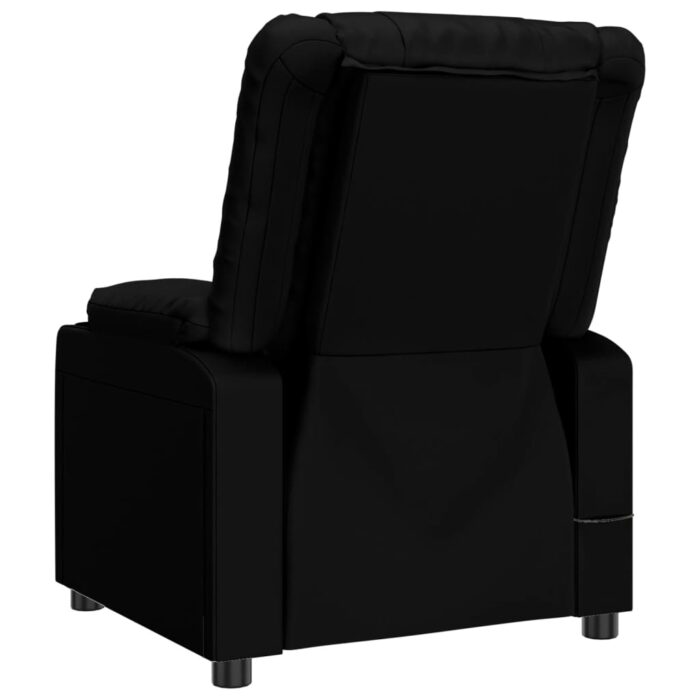 Fauteuil inclinable électrique Noir Similicuir – Image 4