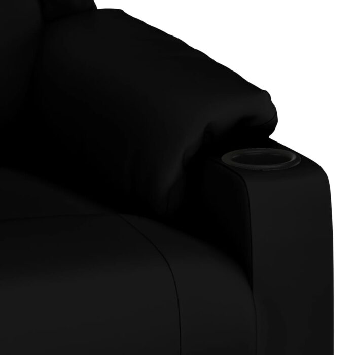 Fauteuil inclinable électrique Noir Similicuir – Image 5