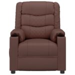 Fauteuil de massage électrique Marron Similicuir – Image 2