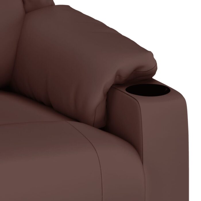 Fauteuil de massage électrique Marron Similicuir – Image 7