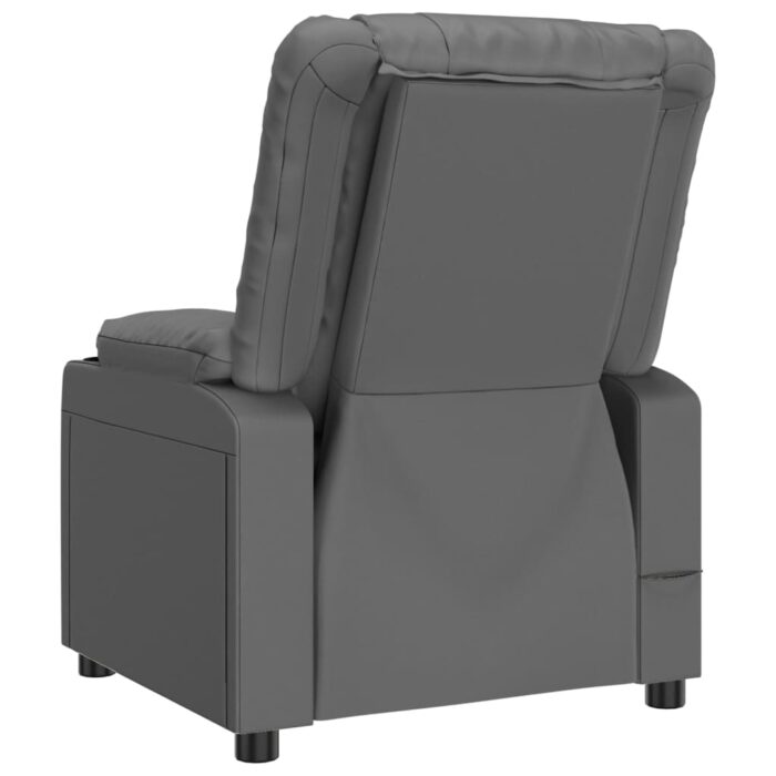 Fauteuil de massage électrique Gris Similicuir – Image 4