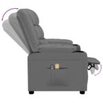 Fauteuil de massage électrique Gris Similicuir – Image 5