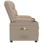 Fauteuil de massage électrique Cappuccino Similicuir – Image 3