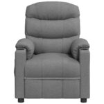 Fauteuil électrique de massage Gris clair Tissu – Image 2