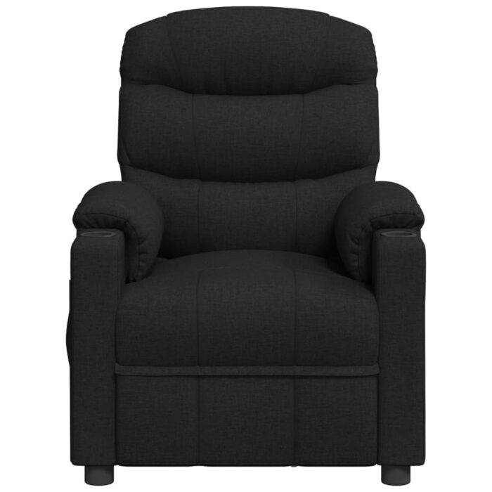Fauteuil électrique de massage Noir Tissu – Image 2