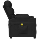 Fauteuil électrique de massage Noir Tissu – Image 3
