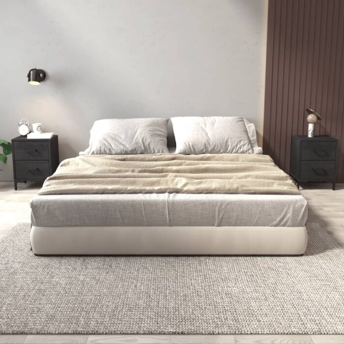 Tables de chevet 2 pcs Noir 36x30x45 cm Bois de pin massif – Image 1