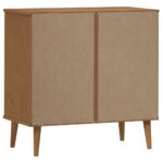 Commode MOLDE Marron 80x40x80 cm Bois de pin solide – Image 5