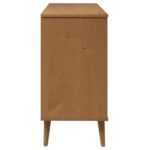 Commode MOLDE Marron 113x40x80 cm Bois de pin massif – Image 4