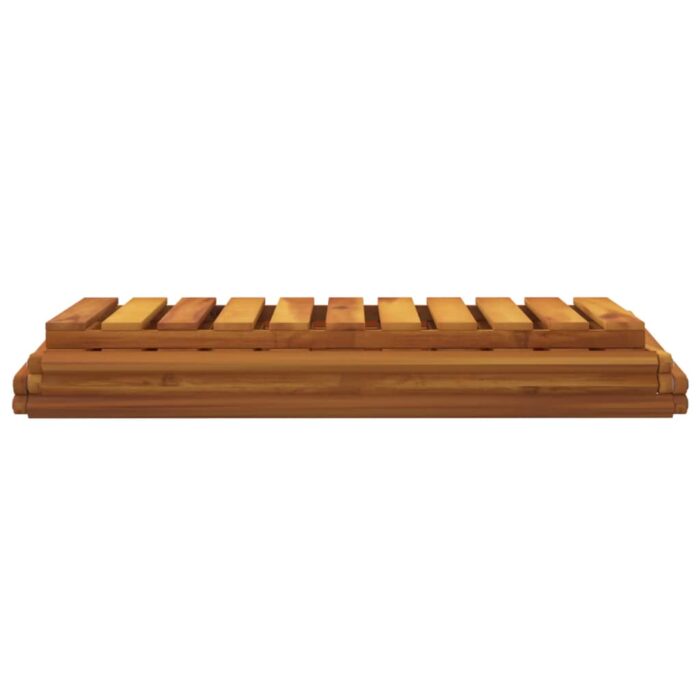 Étagère pliable à 3 niveaux Marron 70x31x63 cm Bois d'acacia – Image 6