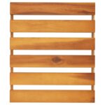 Étagère pliable à 3 niveaux Marron 43x31x63 cm Bois d'acacia – Image 5