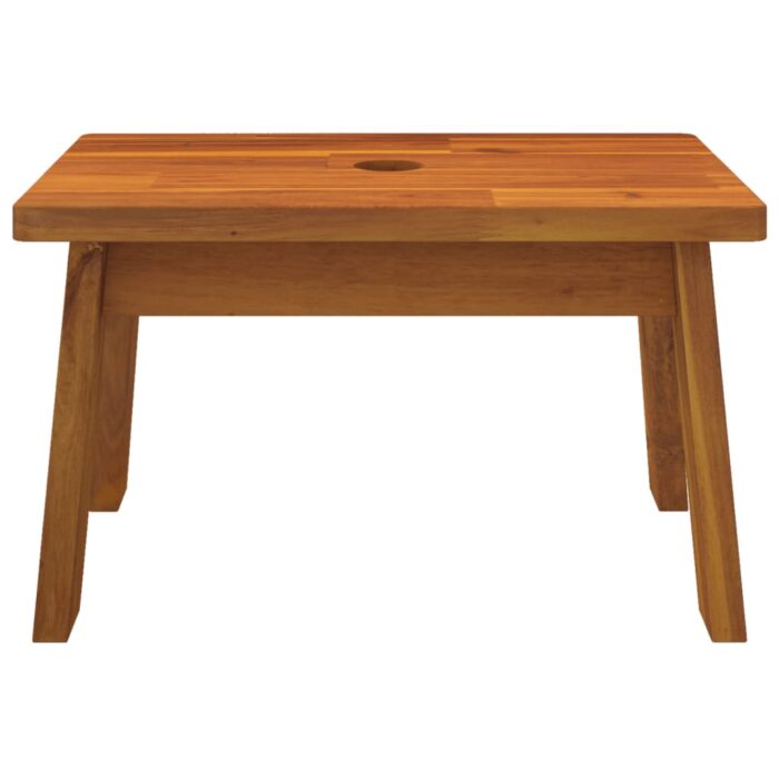 Tabouret-escabeau 38x26x22 cm Bois d'acacia solide – Image 2
