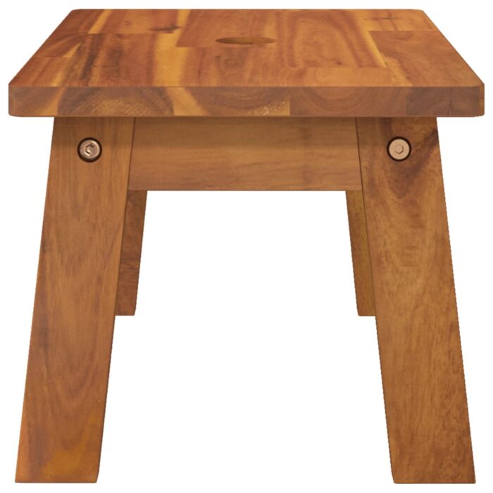 Tabouret-escabeau 38x26x22 cm Bois d'acacia solide – Image 3