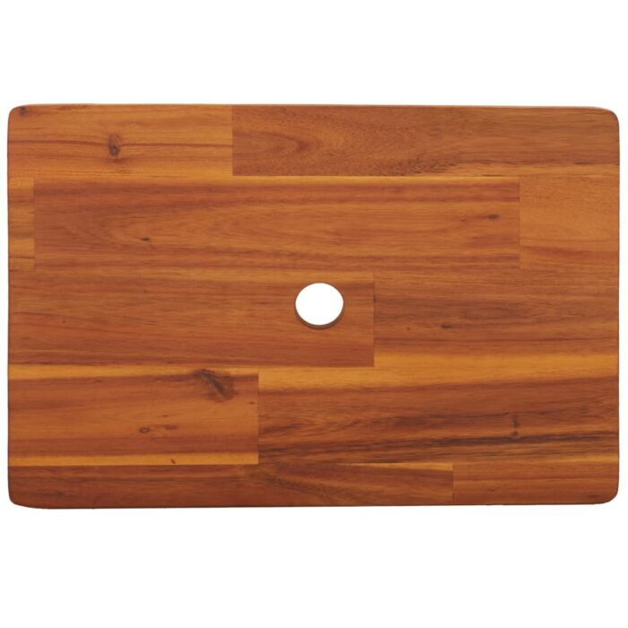 Tabouret-escabeau 38x26x22 cm Bois d'acacia solide – Image 4