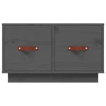 Table basse Gris 60x53x35 cm Bois massif de pin – Image 4