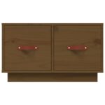 Table basse Marron miel 60x53x35 cm Bois massif de pin – Image 4