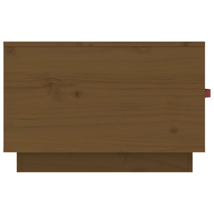 Table basse Marron miel 60x53x35 cm Bois massif de pin – Image 6