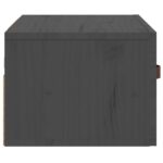 Table de chevet murale Gris 40x29,5x22 cm – Image 4