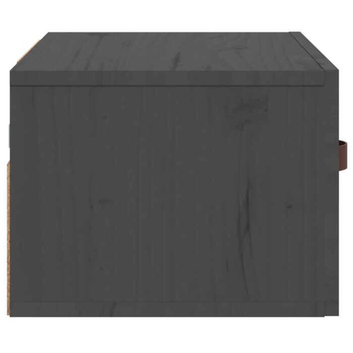 Table de chevet murale Gris 40x29,5x22 cm – Image 4
