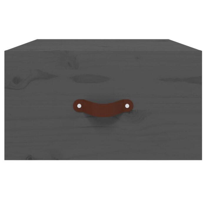 Tables de chevet murales 2 pcs Gris 40x29,5x22 cm – Image 4