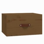 Tables de chevet murales 2 pcs Marron miel 40x29,5x22 cm – Image 3