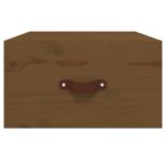 Tables de chevet murales 2 pcs Marron miel 40x29,5x22 cm – Image 4