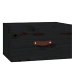 Tables de chevet murales 2 pcs Noir 40x29,5x22 cm – Image 3