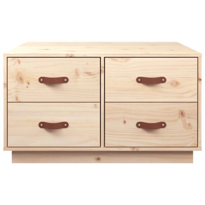 Table basse 80x80x45 cm Bois massif de pin – Image 4
