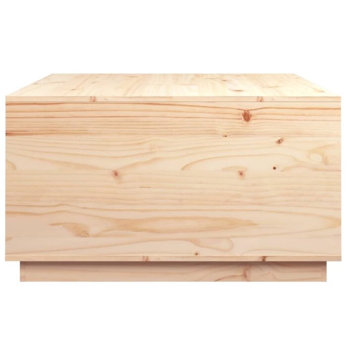 Table basse 80x80x45 cm Bois massif de pin – Image 6