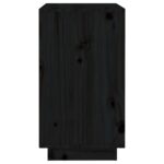 Armoire à vin Noir 55,5x34x61 cm Bois de pin massif – Image 4