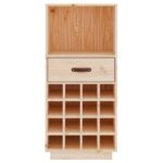 Armoire à vin 45x34x100 cm Bois de pin massif – Image 3