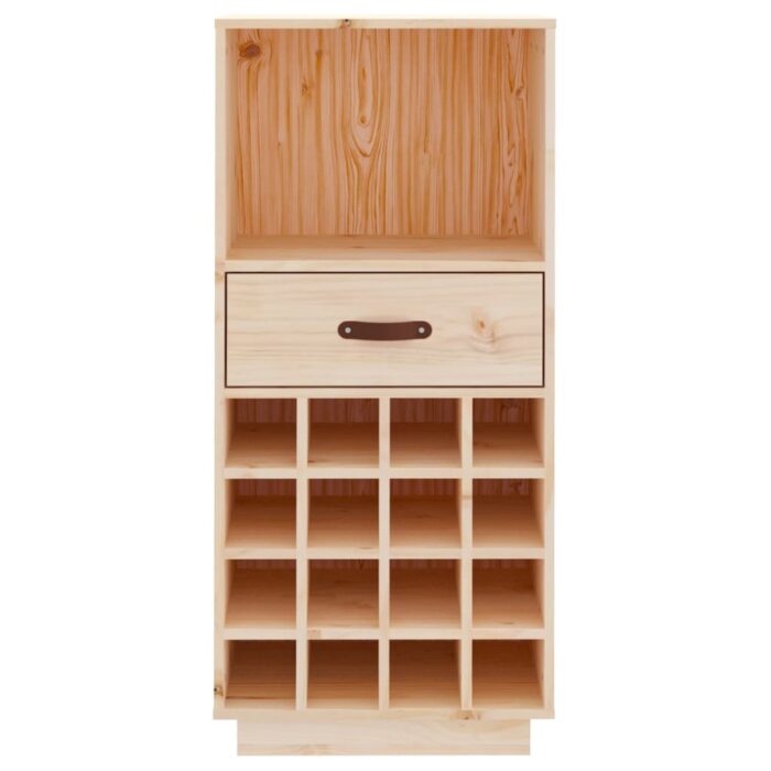 Armoire à vin 45x34x100 cm Bois de pin massif – Image 3