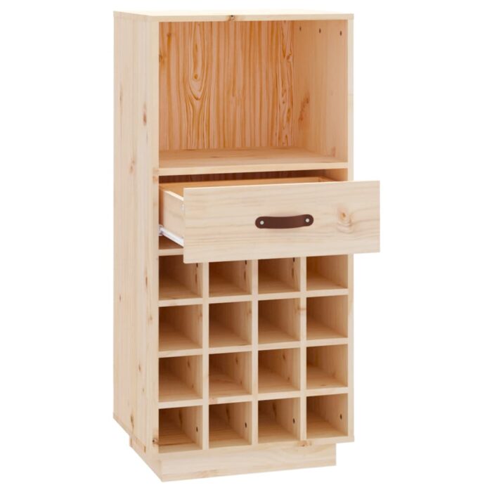 Armoire à vin 45x34x100 cm Bois de pin massif – Image 5