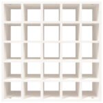 Armoire à vin Blanc 56x25x56 cm Bois de pin massif – Image 3