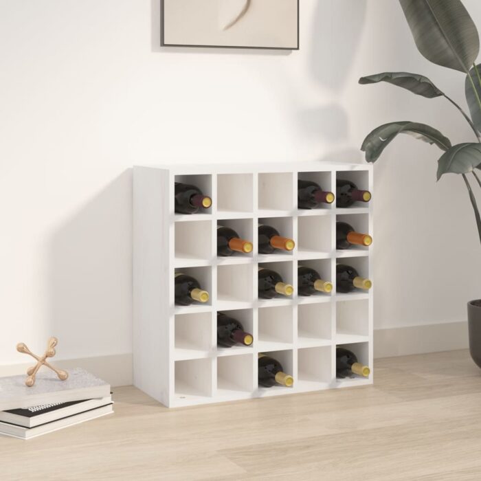 VXL8720845556068_m_en_hd_1.jpg Armoire à vin Blanc 56x25x56 cm Bois de pin massif – Image 1