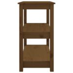 Table console Marron miel 80x40x74 cm Bois massif de pin – Image 4