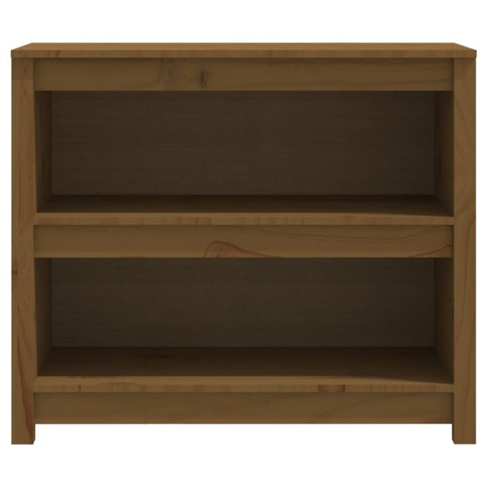 Bibliothèque Marron miel 80x35x68 cm Bois de pin massif – Image 3