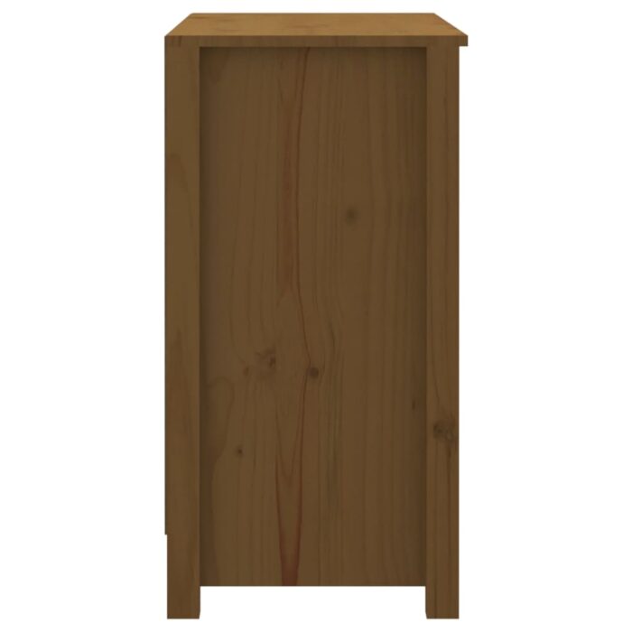 Bibliothèque Marron miel 80x35x68 cm Bois de pin massif – Image 4
