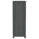 Bibliothèque Gris 80x35x97 cm Bois de pin massif – Image 4